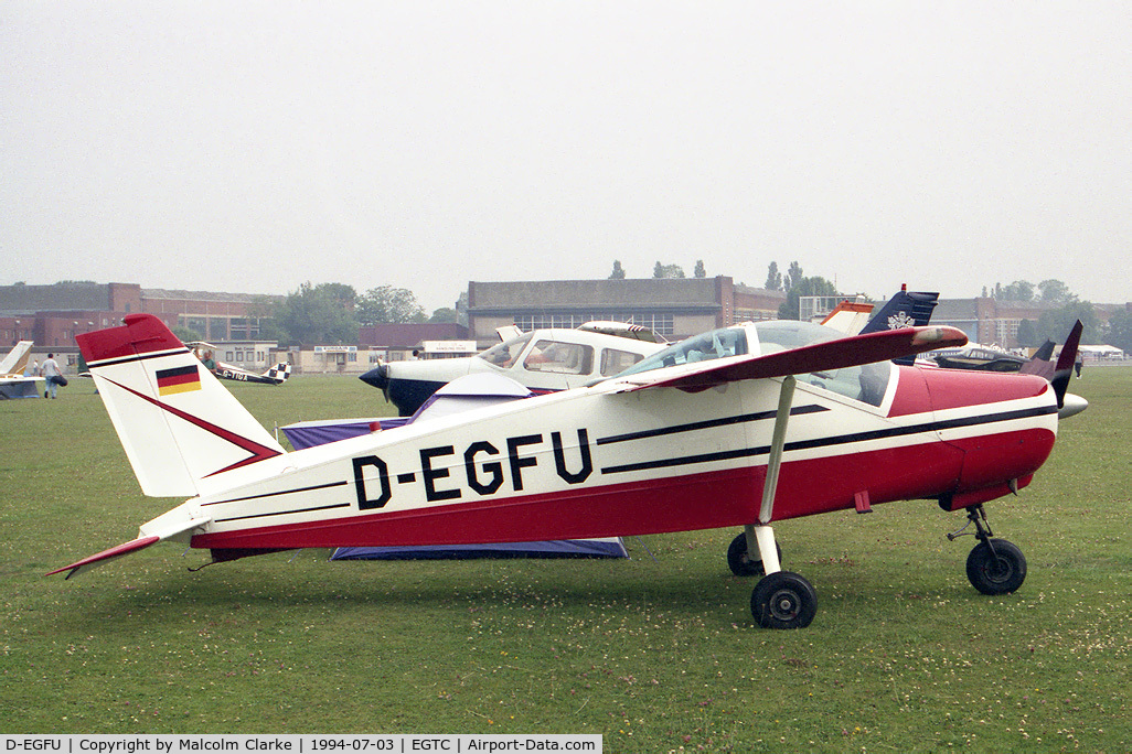 D-EGFU, 1966 Bolkow Bo-208C Junior C/N 640, Bolkow BO-208C Junior at the PFA Rally, Cranfield in July 1994.