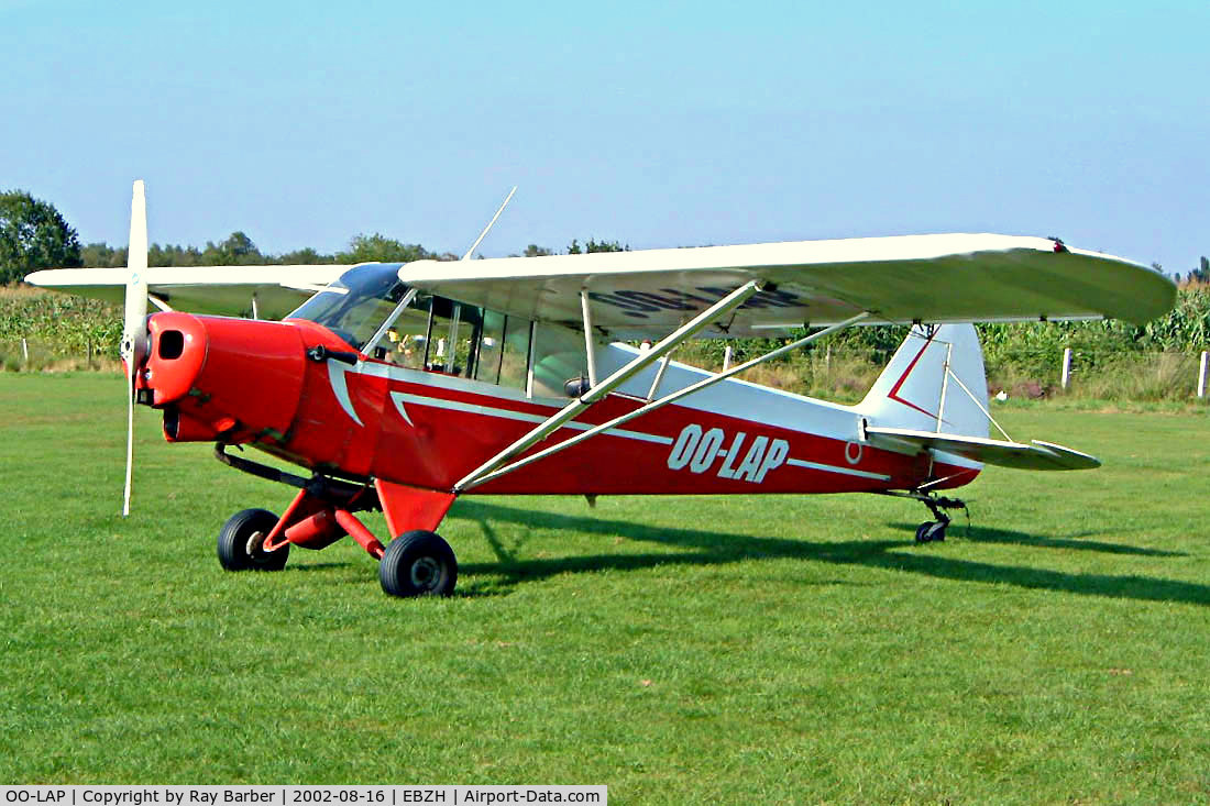 OO-LAP, 1969 Piper PA-18-150 Super Cub C/N 18-8780, Piper PA-18-150 Super Cub [18-8780] Kiewit-Hasselt~OO 16/08/2002