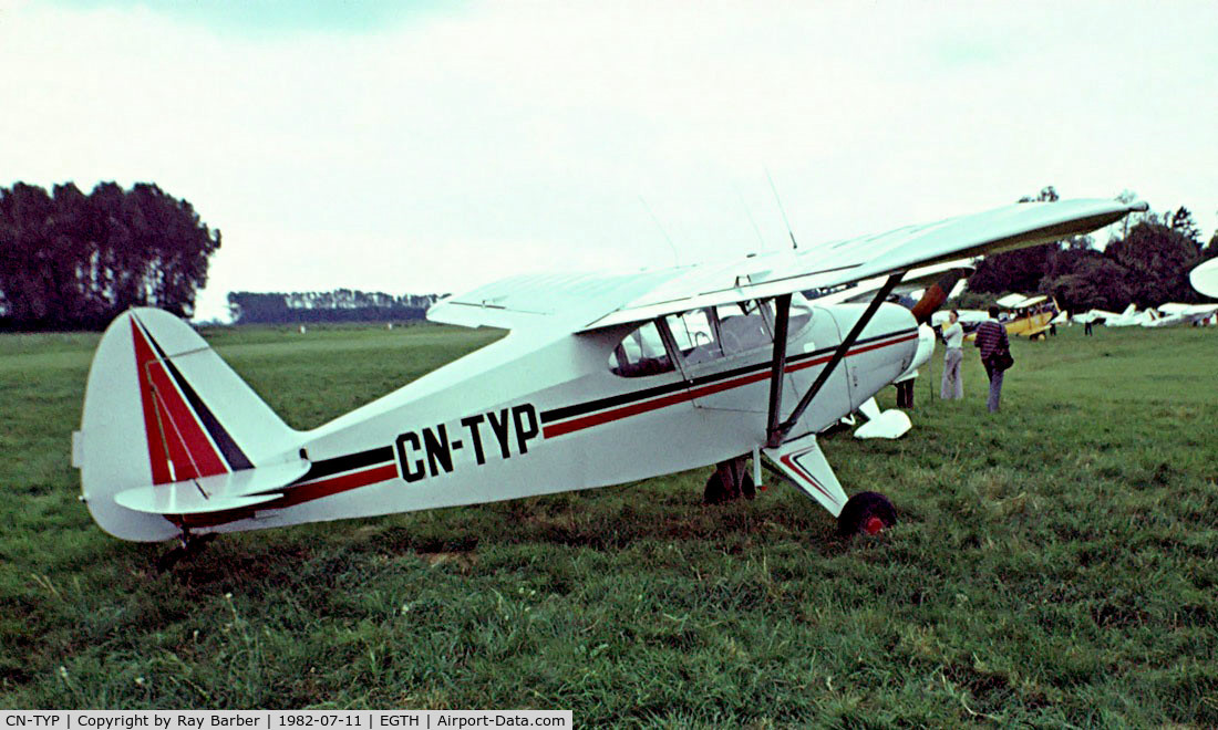 CN-TYP, 1952 Piper PA-20-135 Pacer Pacer C/N 20-802, Piper PA-20 Pacer [20-802] Old Warden~G 11/07/1982. Image taken from a slide.