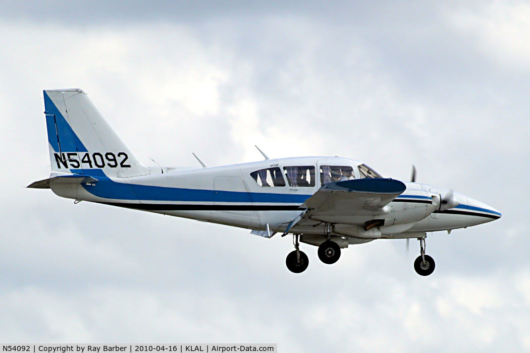N54092, 1974 Piper PA-23-250 C/N 27-7405405, Piper PA-23-250 Aztec E [27-7405405] Lakeland-Linder~N 16/04/2010