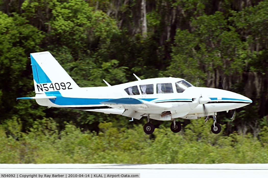 N54092, 1974 Piper PA-23-250 C/N 27-7405405, Piper PA-23-250 Aztec E [27-7405405] Lakeland-Linder~N 14/04/2010