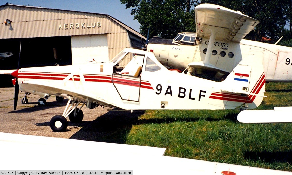 9A-BLF, Piper PA-25-235 Pawnee C/N 25-7305527, Piper PA-25-235 Pawnee C [25-7305527] Lucko~9A 18/06/1996