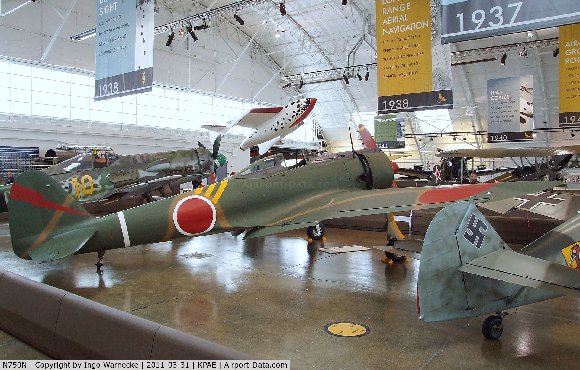 N750N, Nakajima Ki-43-Ib Hayabusa C/N 750, Nakajima Ki-43-IB Hayabusa at the Flying Heritage Collection, Everett WA