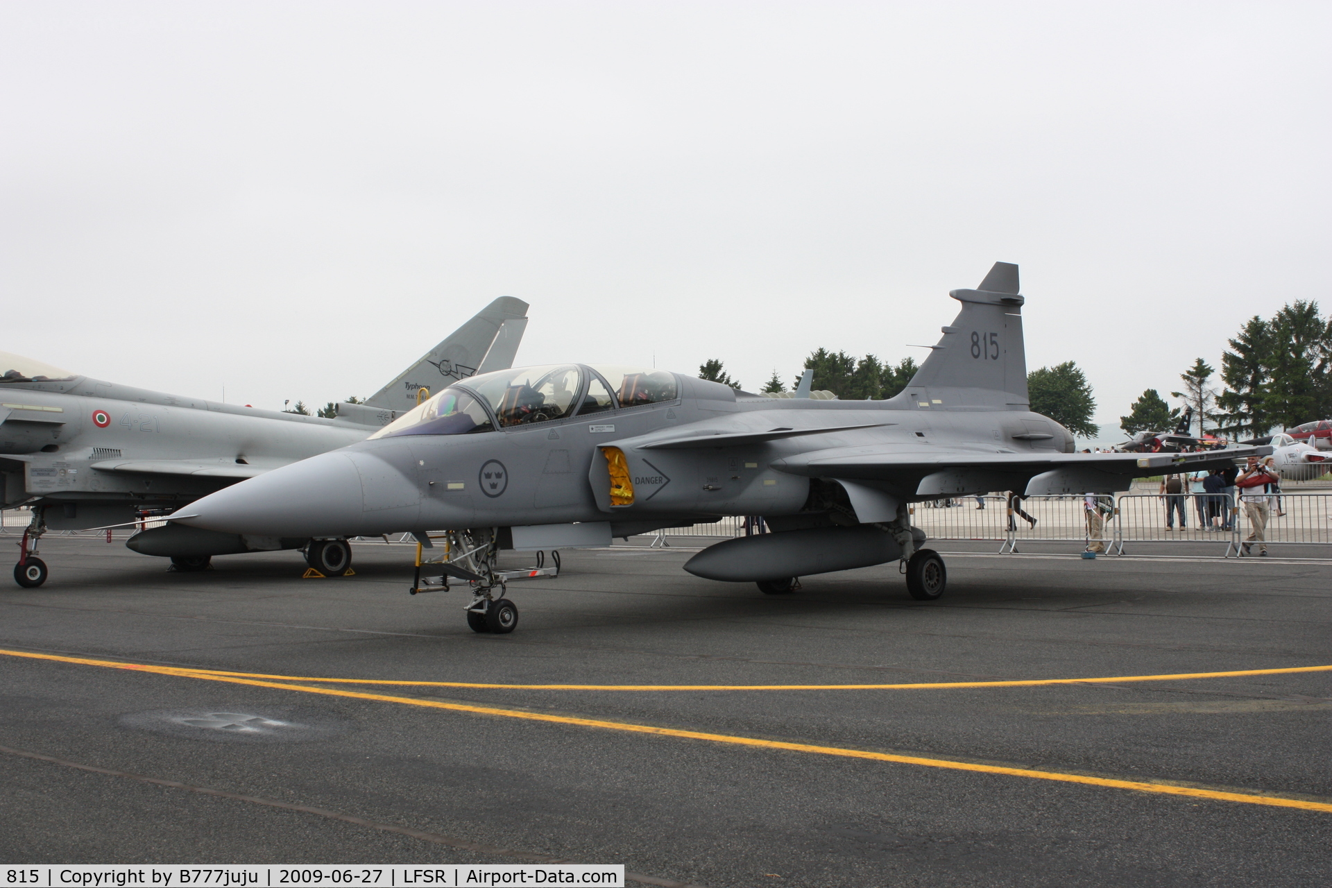 815, Saab JAS-39D Gripen C/N 39815, at Reims AB