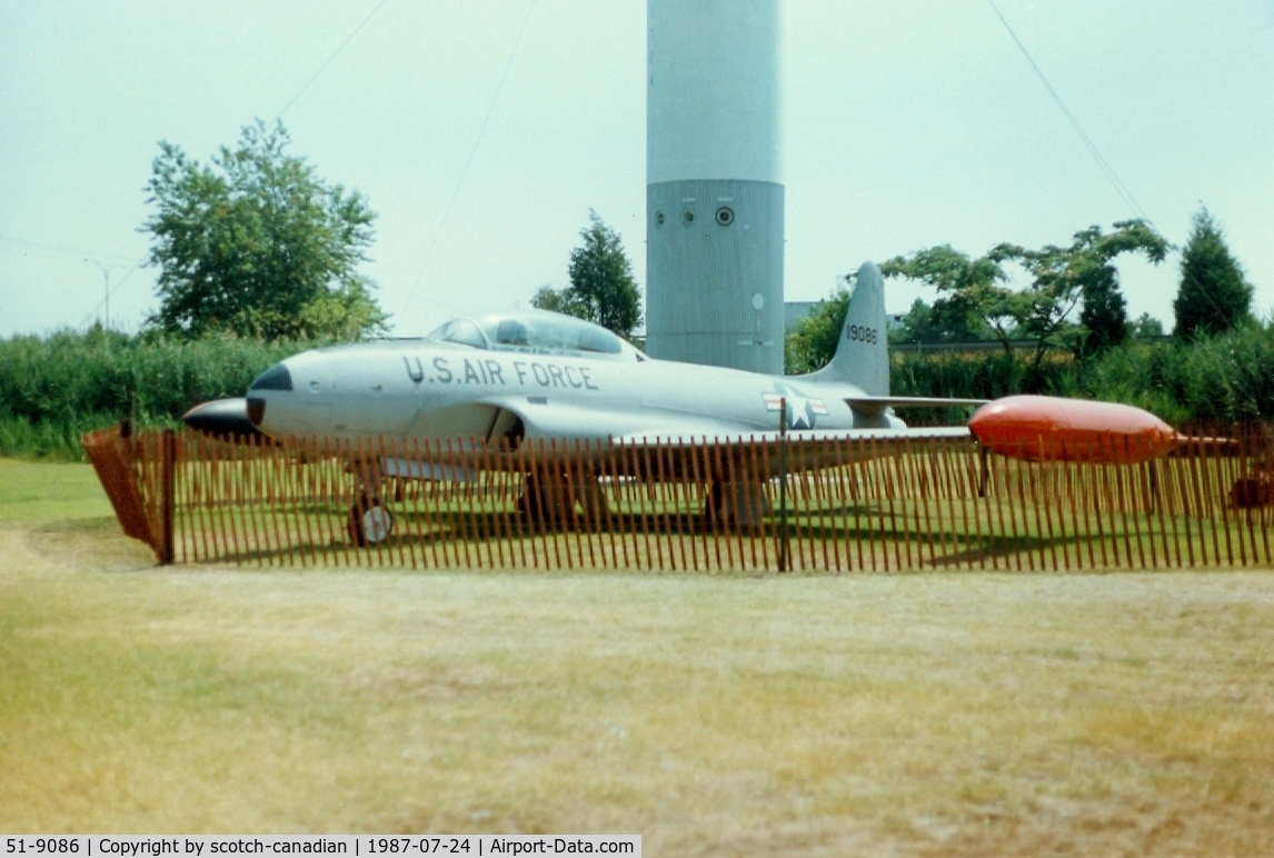 51-9086, 1951 Lockheed T-33A Shooting Star C/N 580-6870, Lockheed T-33A Shooting Star, 51-9086, at Air Power Park & Museum, Hampton, VA