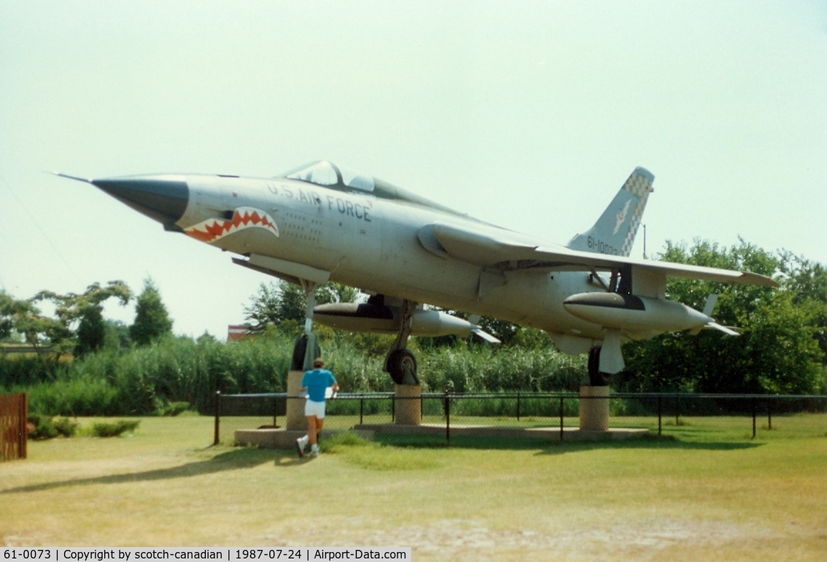 61-0073, 1961 Republic F-105D Thunderchief C/N D268, 1961 Republic F-105D Thunderchief, 61-0073, at Air Power Park & Museum, Hampton, VA