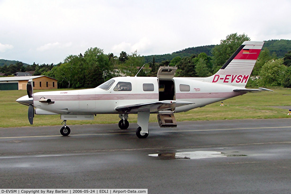 D-EVSM, Piper PA-46-350P Malibu Mirage C/N 4622072, Piper PA-46-350P Malibu Mirage JetPROP DLX [4622072] Bielefeld~D 24/05/2006