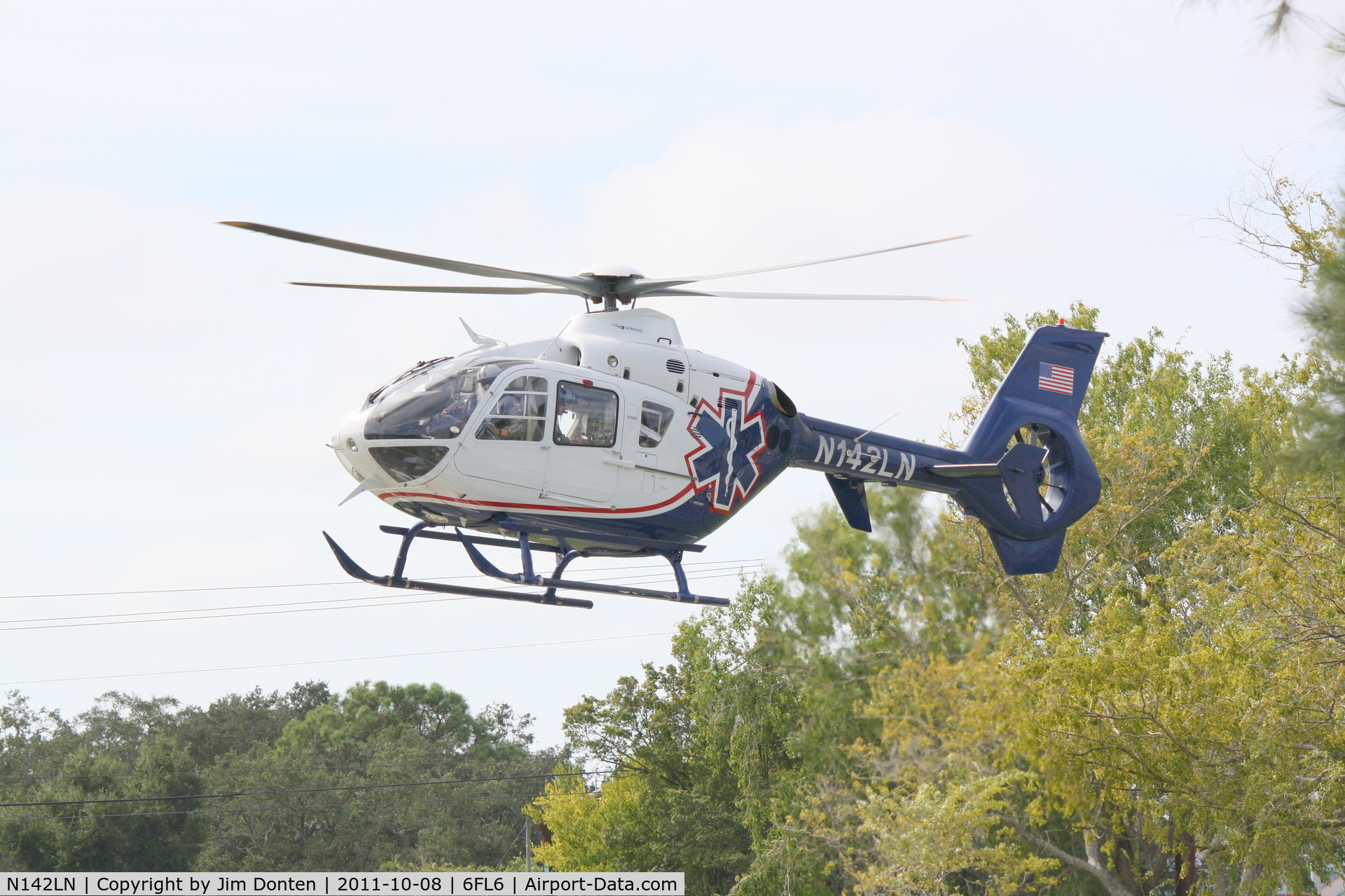 N142LN, 2004 Eurocopter EC-135P-2 C/N 0344, Bayflite lands at Sarasota County Fire Station 5 for open house
