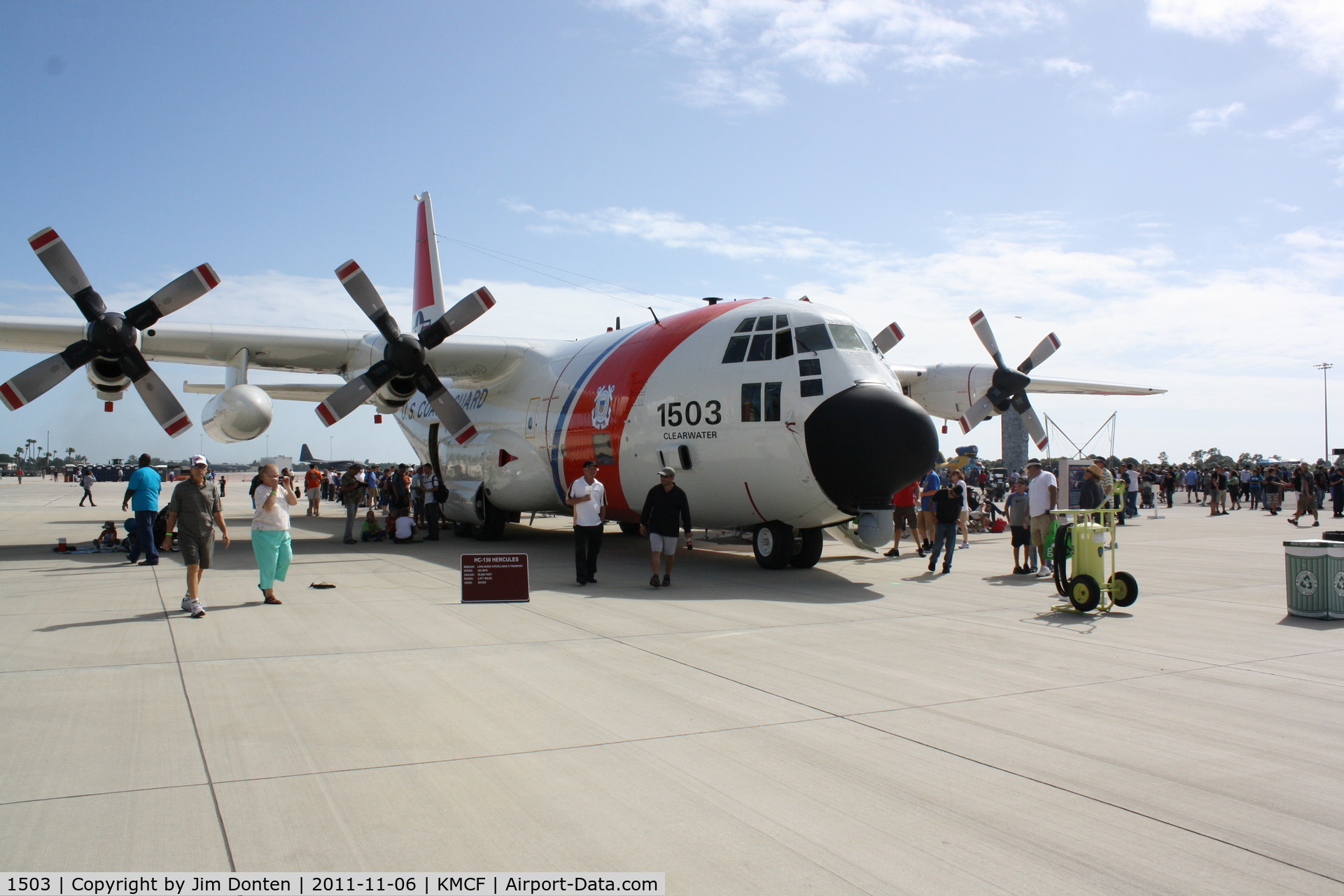 1503, 1973 Lockheed HC-130H Hercules C/N 382-4528, USCG Clearwater 1503 on display at MacDill Air Fest