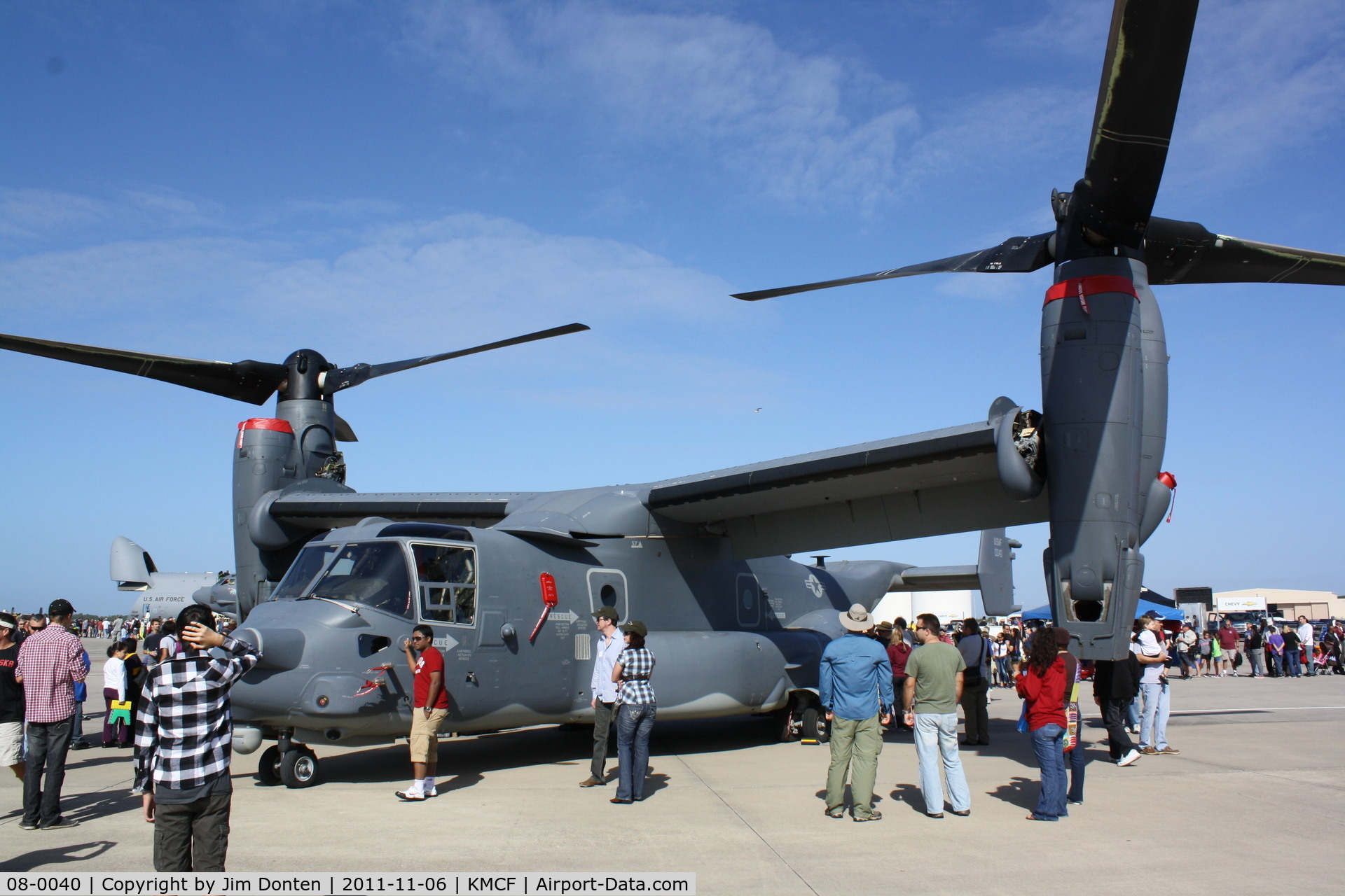 08-0040, 2010 Bell-Boeing CV-22B Osprey C/N D1021, CV-22 Osprey (08-0040) from the 1st Special Operations Wing at Hulbert Field on display at MacDill Air Fest