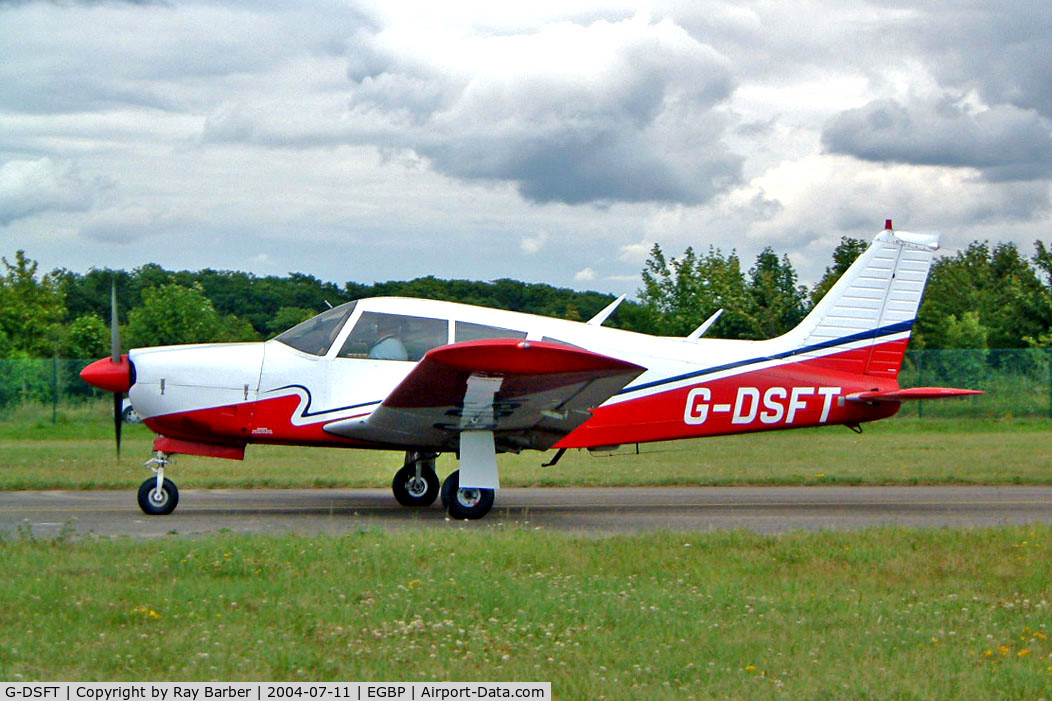 G-DSFT, 1973 Piper PA-28R-200-2 Cherokee Arrow II C/N 28R-7335157, Piper PA-28R-200 Cherokee Arrow II [28R-7335157] Kemble~G 11/07/2004. Taxiing out for departure.