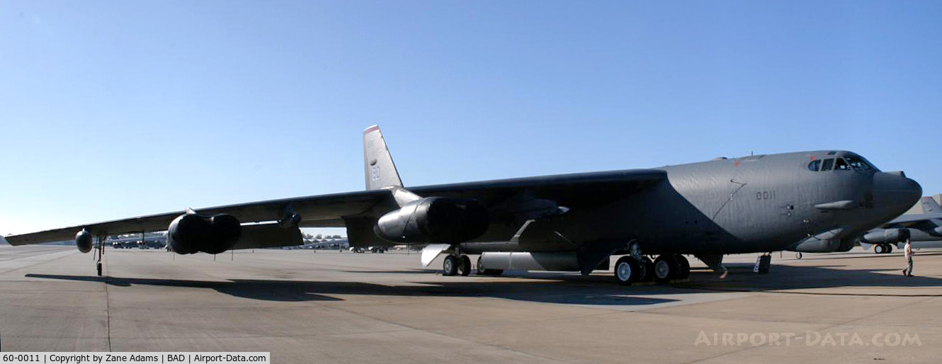 60-0011, 1960 Boeing B-52H Stratofortress C/N 464376, On the ramp at Barskdale Air Force Base