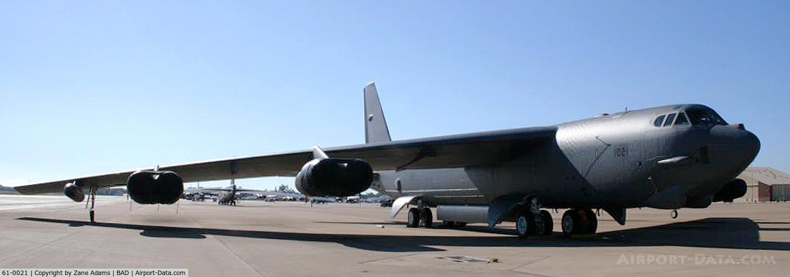 61-0021, 1961 Boeing B-52H Stratofortress C/N 464448, On the ramp at Barksdale AFB