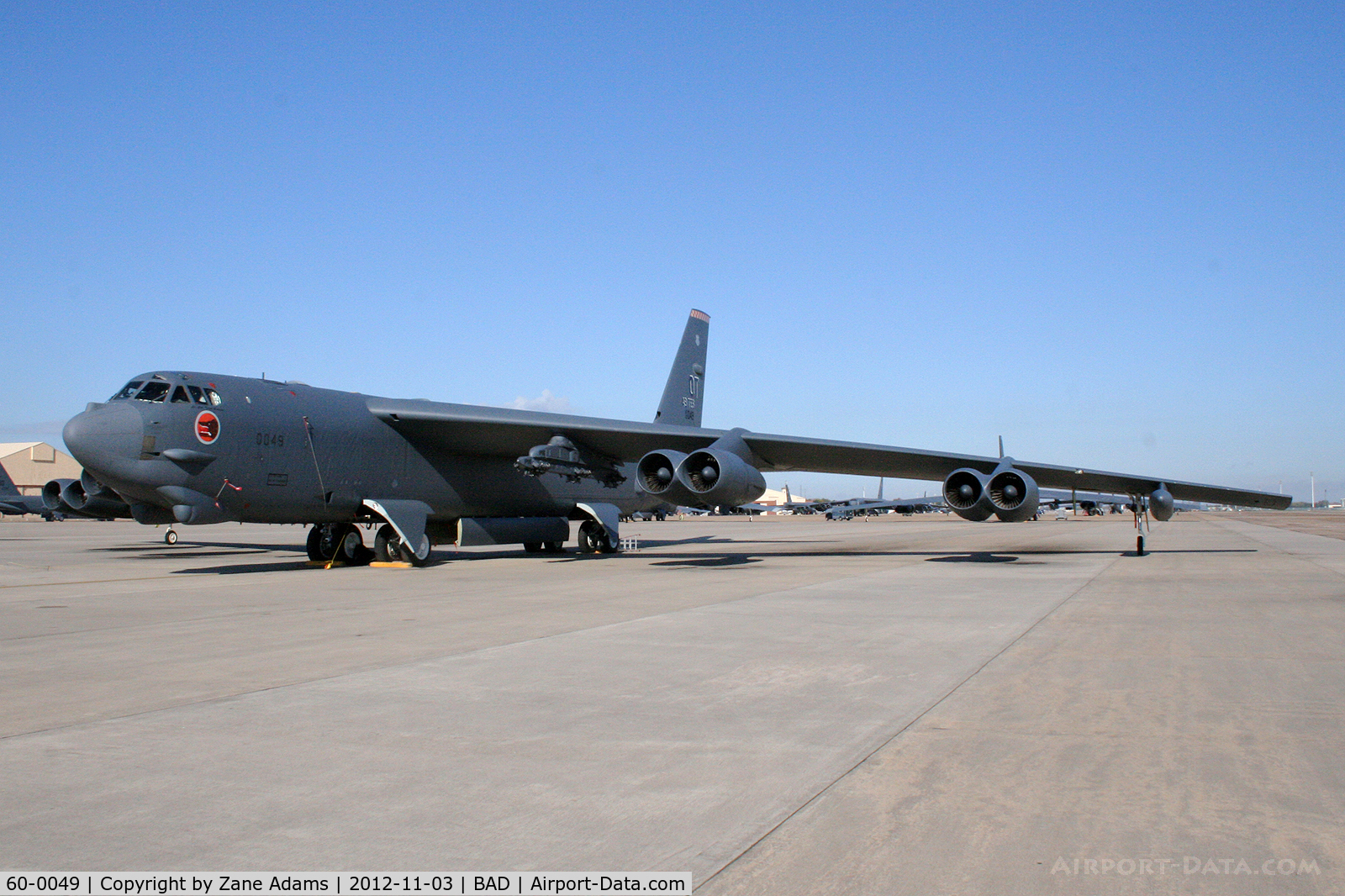60-0049, 1960 Boeing B-52H Stratofortress C/N 464414, On the ramp at Barksdale AFB