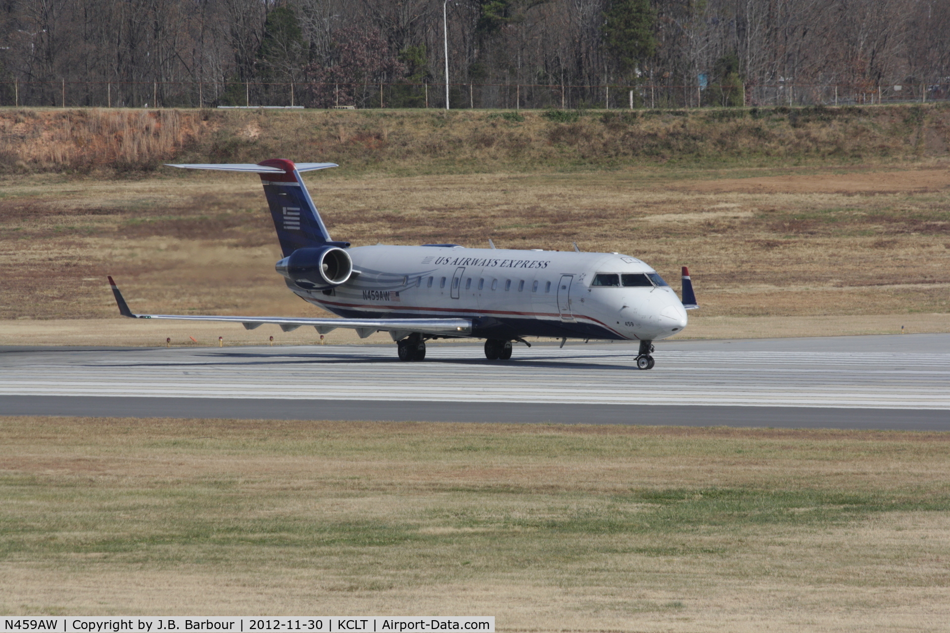 N459AW, 2003 Bombardier CRJ-200LR (CL-600-2B19) C/N 7863, Charlotte, NC