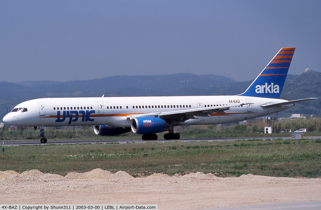 4X-BAZ, 1988 Boeing 757-236 C/N 24121, Ready for take off rwy 02