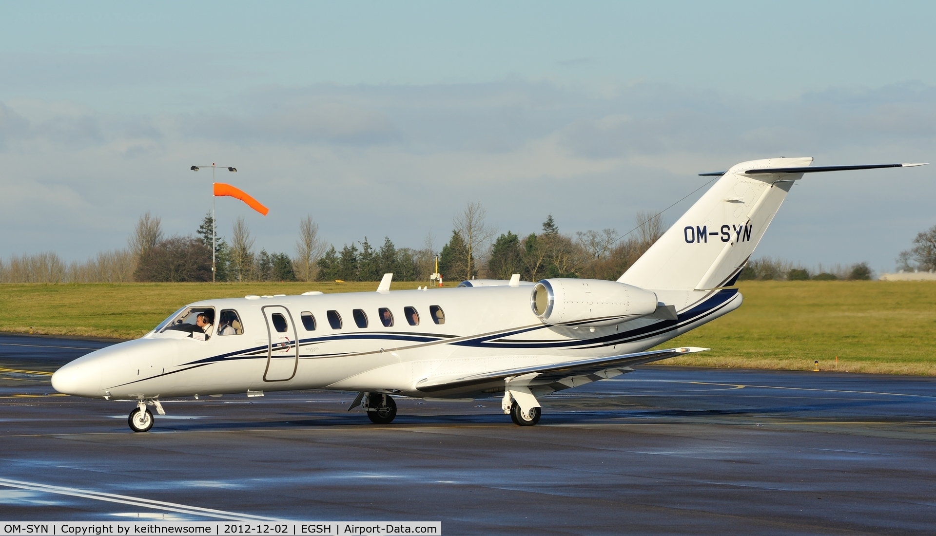 OM-SYN, 2010 Cessna 525B CitationJet CJ3 C/N 525B-0043, A very nice visitor on a cold but bright day !