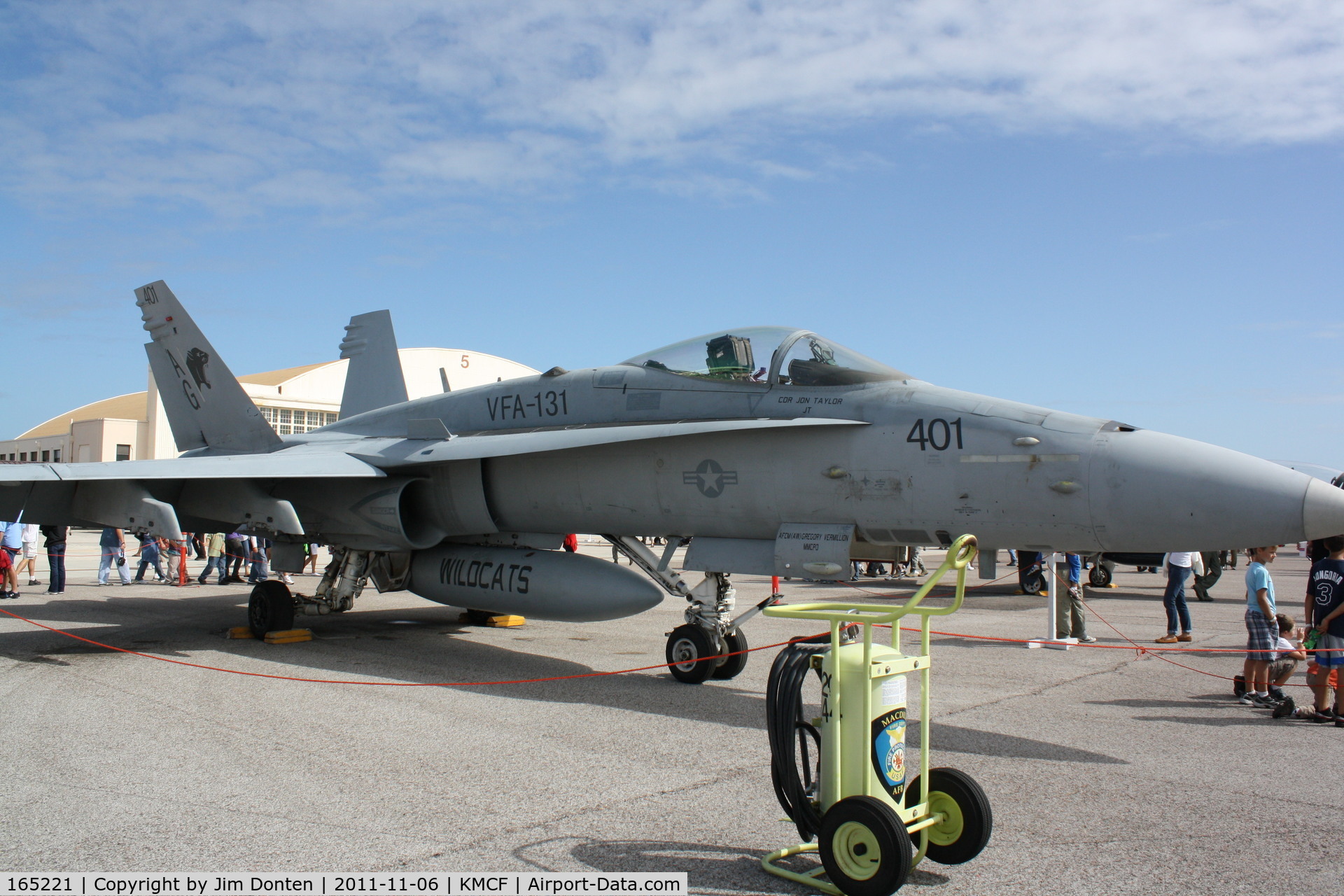 165221, McDonnell Douglas F/A-18C Hornet C/N 1404/C446, An F-18 Hornet from the Strike Fighter Squadron 131 at Naval Station Oceana sits on static display at MacDill Air Fest