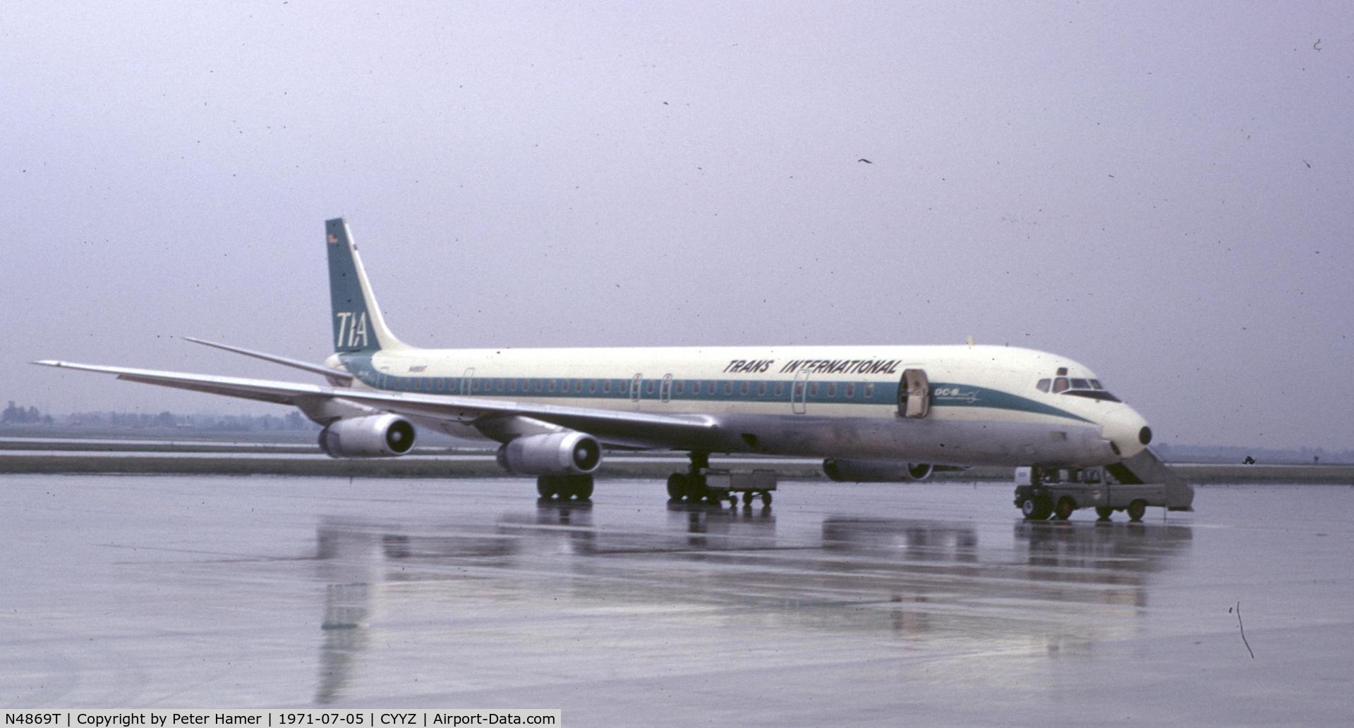 N4869T, 1970 Douglas DC-8-63CF C/N 46117, 1971 Toronto