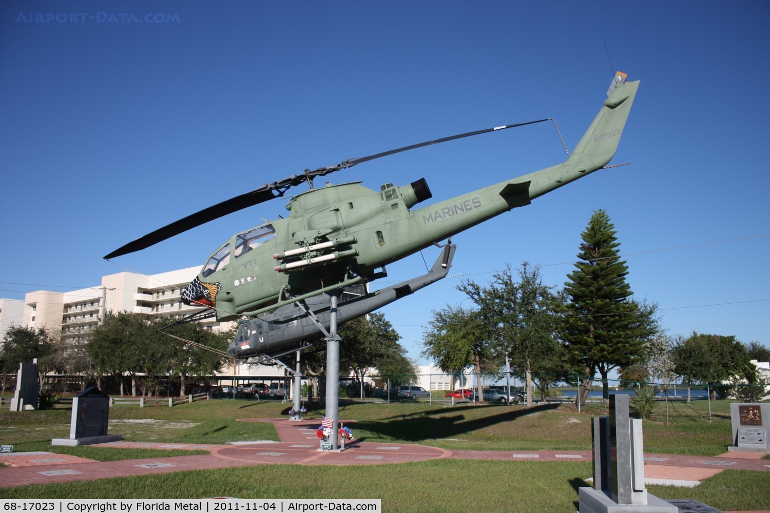 68-17023, 1968 Bell AH-1G Cobra C/N 20751, AH-1G Cobra on display at a Veterans Park in Cocoa Florida