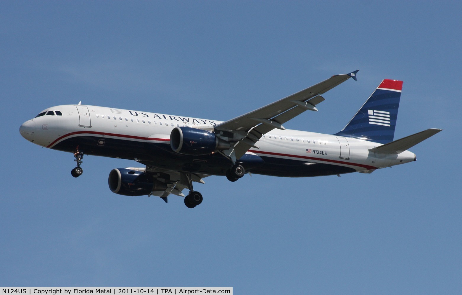 N124US, 2000 Airbus A320-214 C/N 1314, US Airways A320