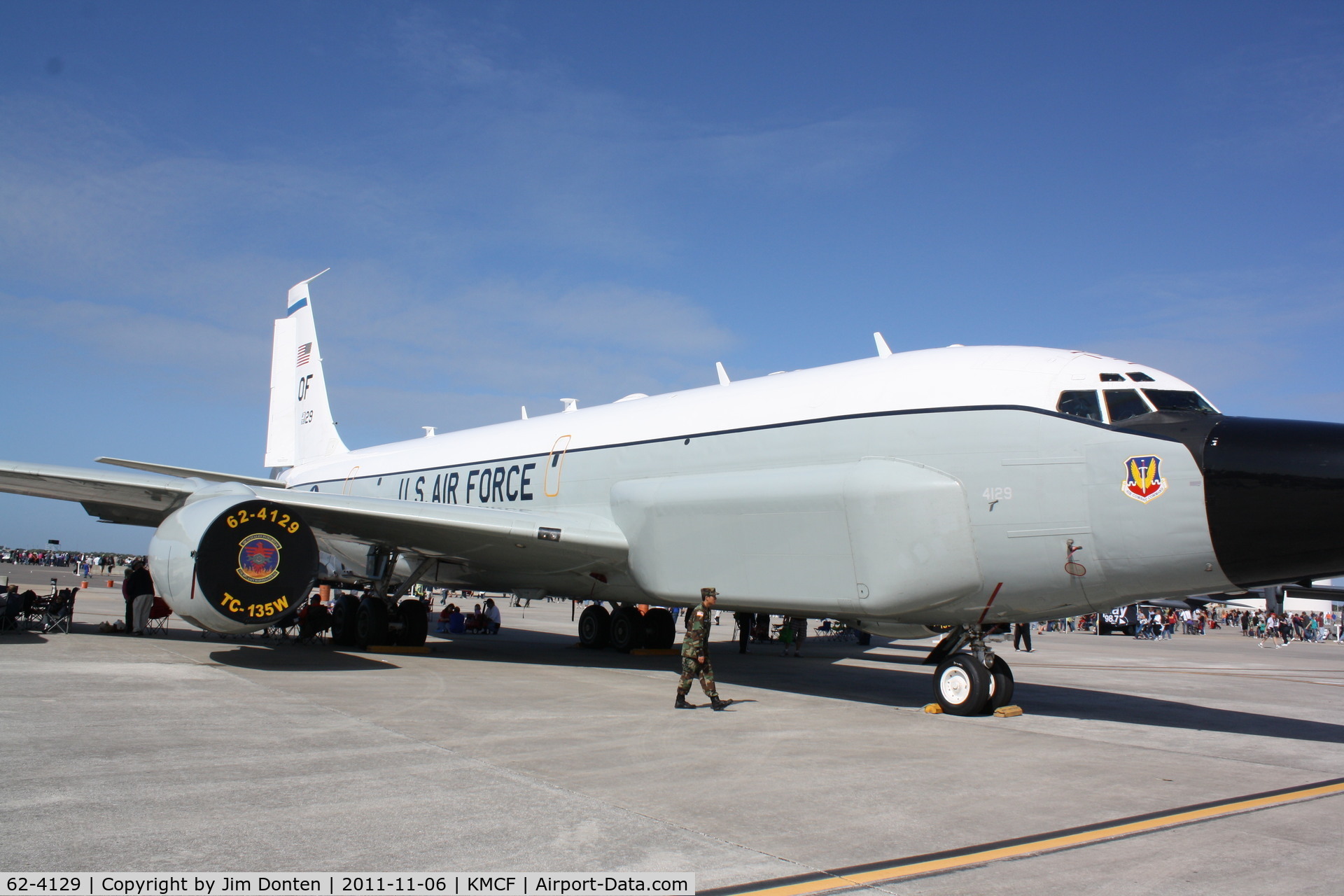 62-4129, 1962 Boeing TC-135W Stratolifter C/N 18469, TC-135W Stratolifter (62-4129) of the 38th Reconnaissance Squadron at Offutt Air Force Base on display at MacDill Air Fest
