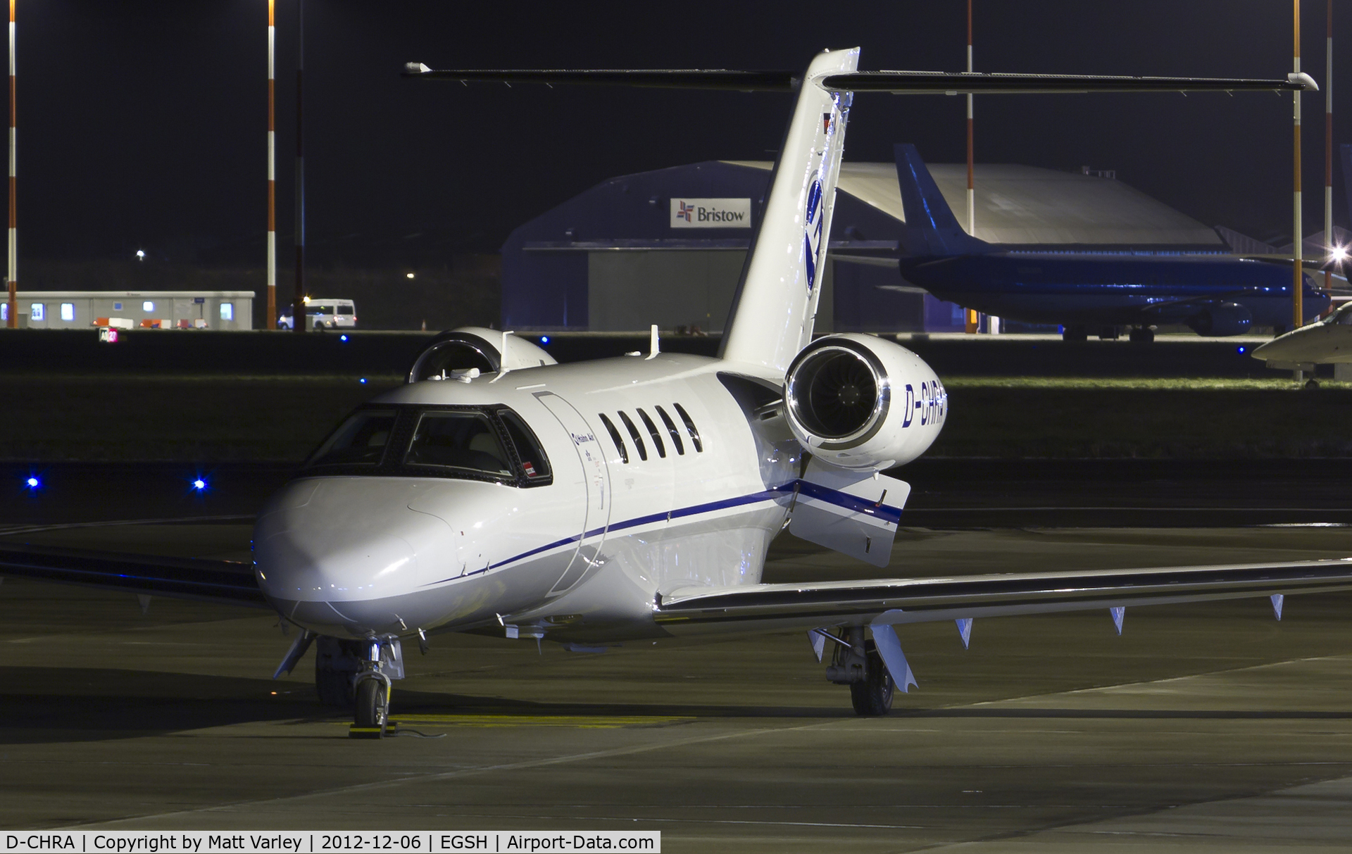 D-CHRA, 2011 Cessna 525C CitationJet CJ4 C/N 525C-0058, Sat on stand at SaxonAir.