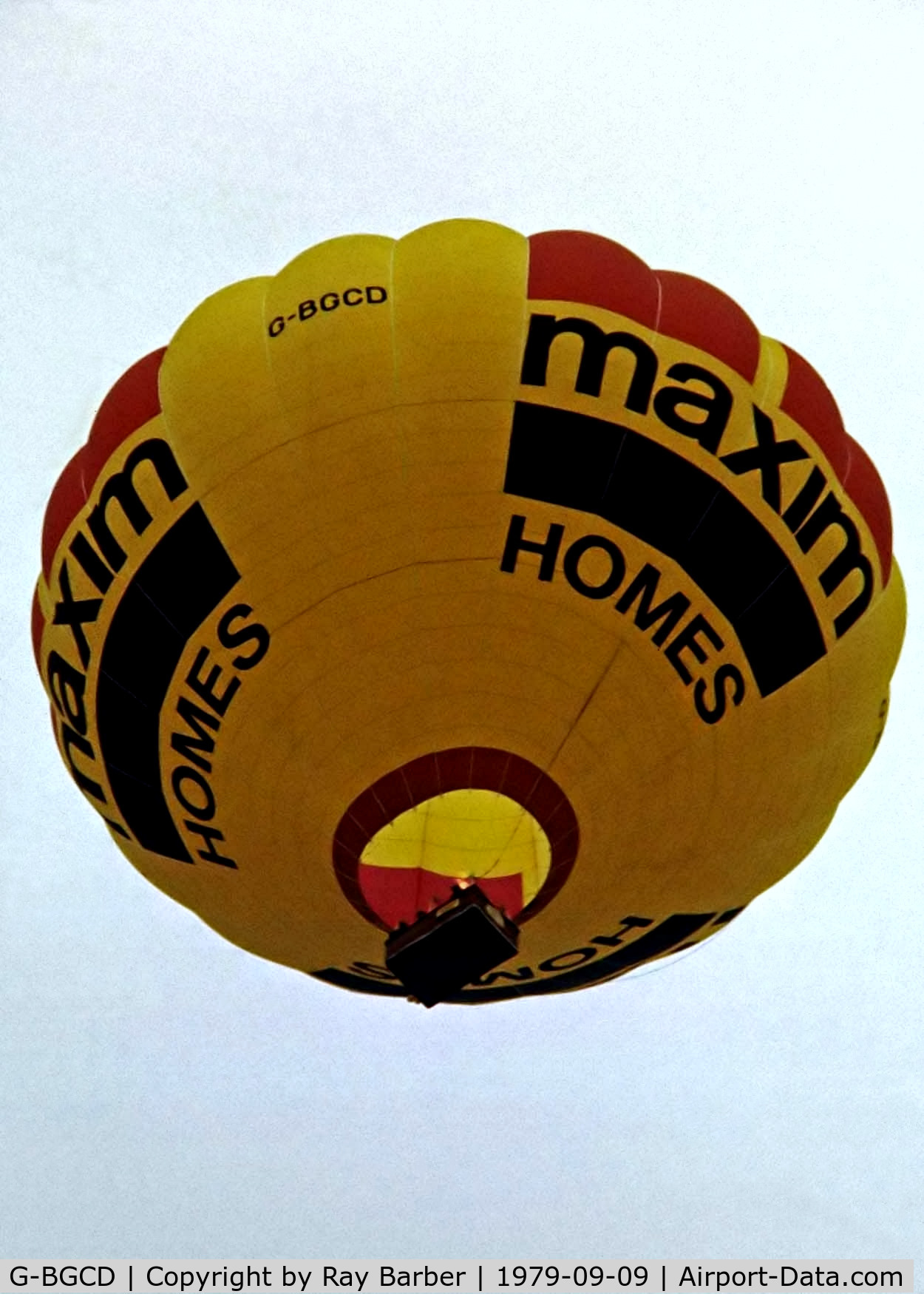 G-BGCD, 1979 Cameron Balloons A-140 C/N 448, Cameron A-140 HAFB [448] Ashton Court~G 09/09/1979