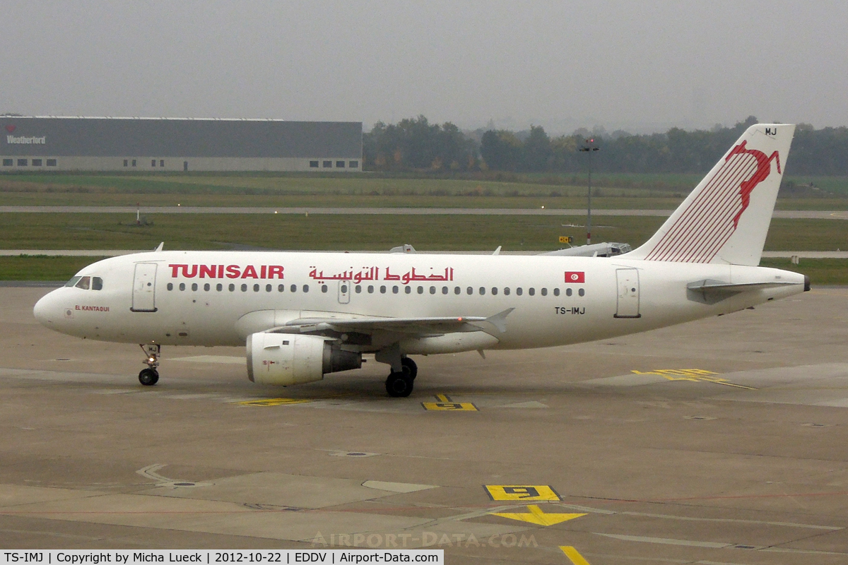 TS-IMJ, 1998 Airbus A319-114 C/N 869, At Hanover