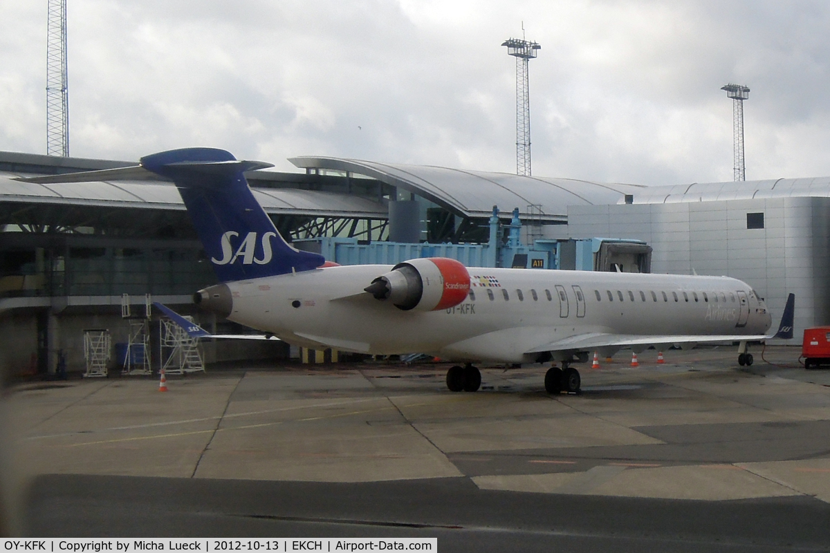 OY-KFK, 2009 Bombardier CRJ-900 (CL-600-2D24) C/N 15244, At Copenhagen