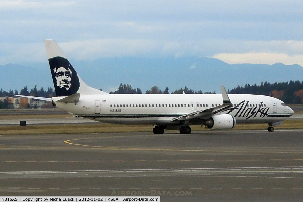 N315AS, 2002 Boeing 737-990 C/N 30019, At Seattle