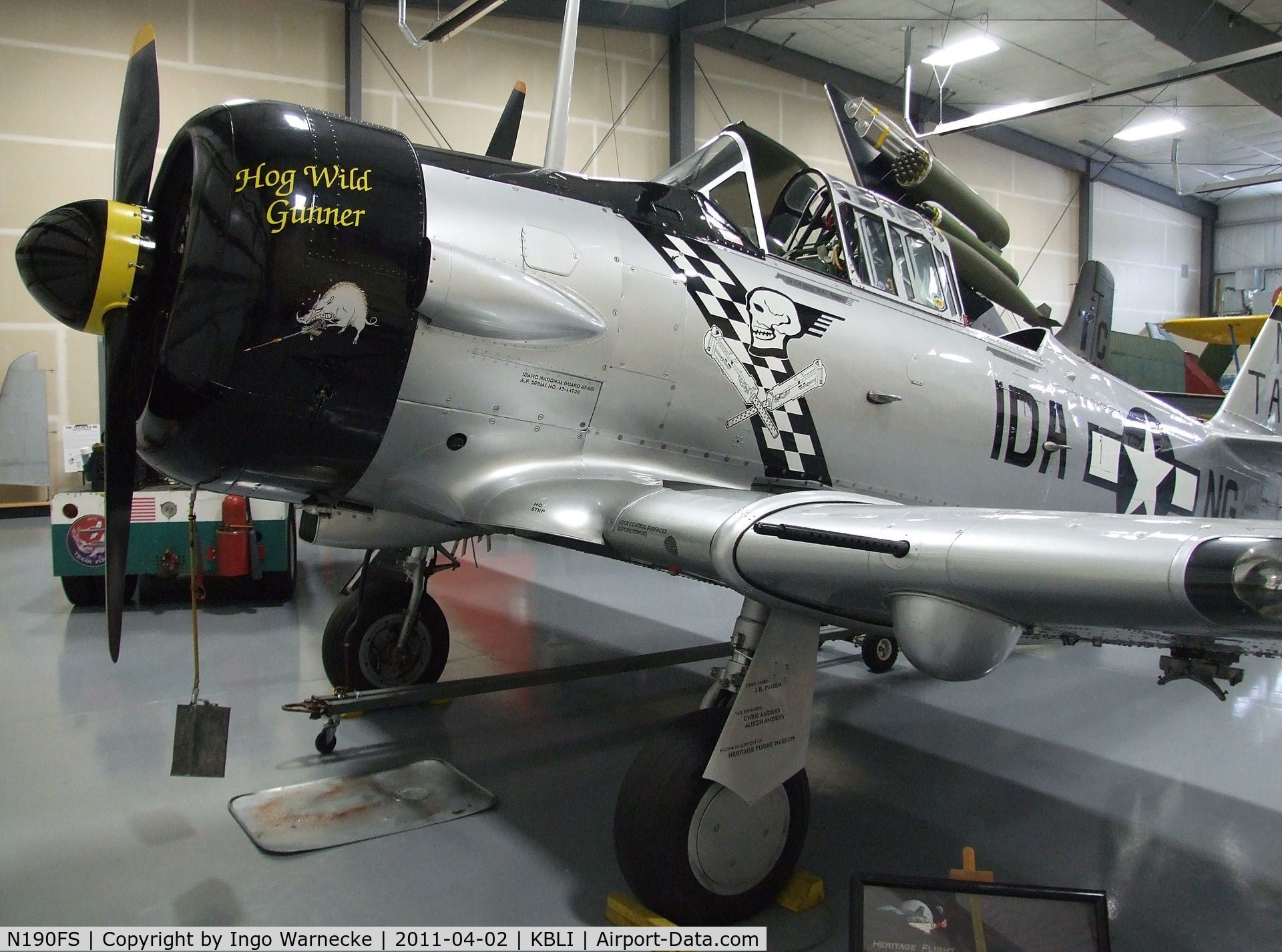 N190FS, 1942 North American AT-6D Texan C/N 88-15143, North American AT-6D at the Heritage Flight Museum, Bellingham WA