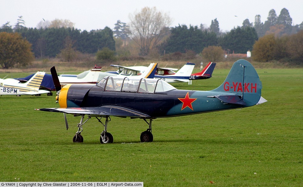 G-YAKH, 1989 Bacau Yak-52 C/N 899915, Ex: DOSAAF 102 yellow > LY-AFV > RA-01948 > G-YAKH - Originally and currently owned to, Plus 7 Minus 5 Ltd since December 2002.