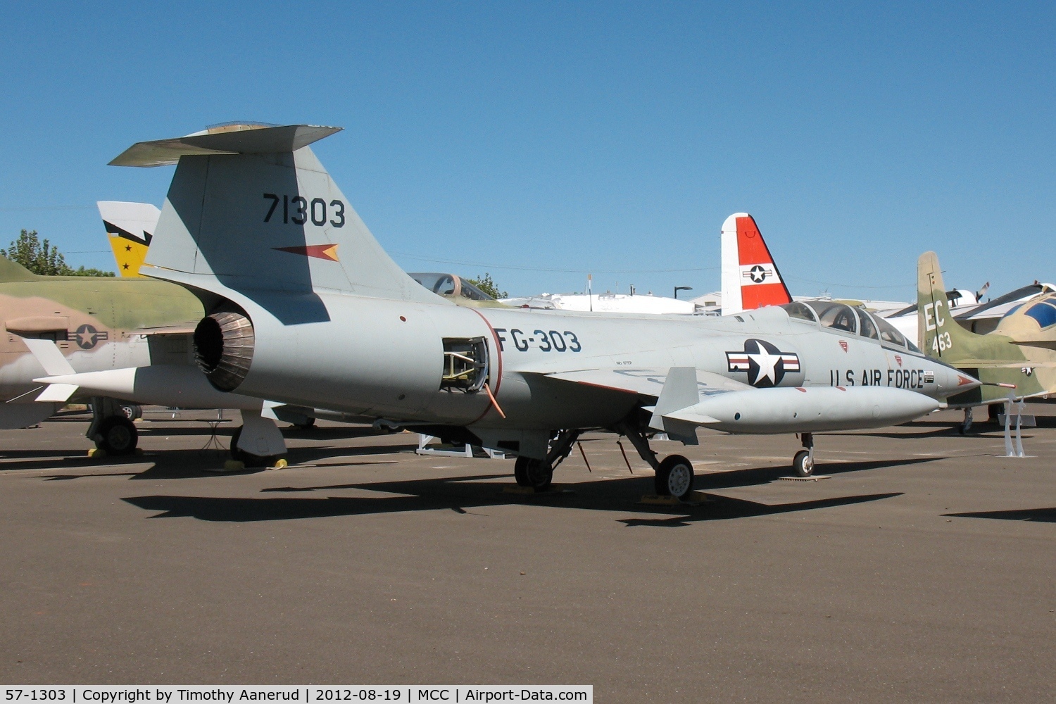 57-1303, 1957 Lockheed F-104B Starfighter C/N 283-5015, 1957 Lockheed F-104B-10-LO Starfighter, c/n: 283-5015