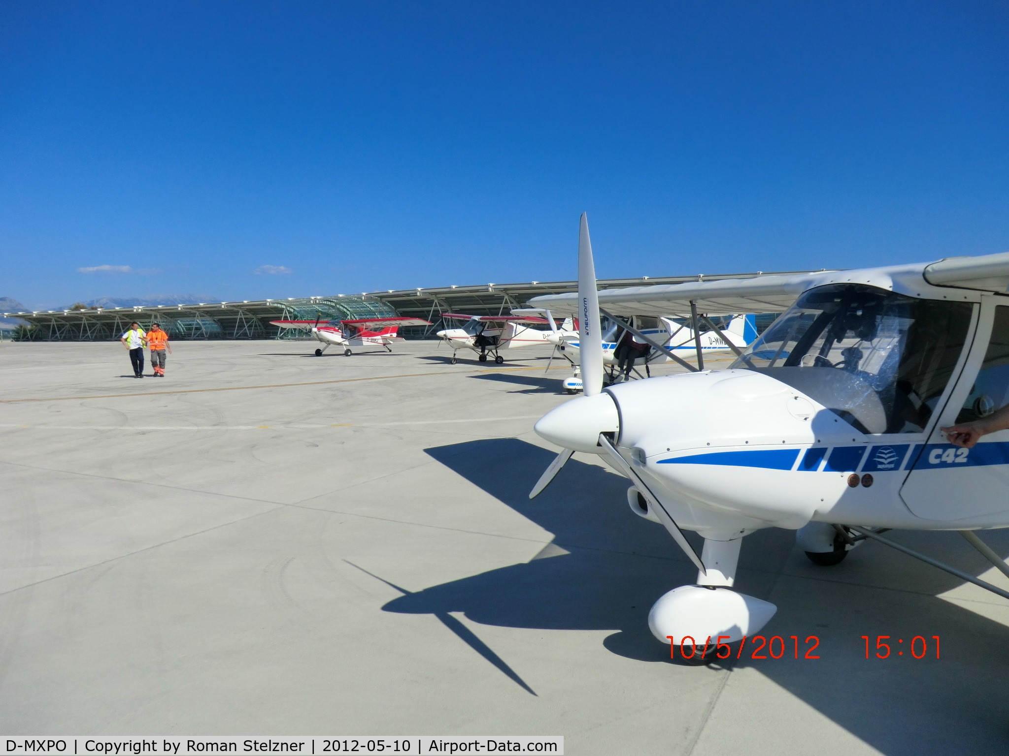 D-MXPO, Comco Ikarus C42 Cyclone C/N Not found D-MXPO, Split Airport / Croatia  May 2012