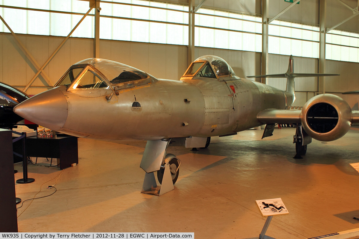 WK935, Gloster Meteor F.8(Mod) C/N Not found WK935, Gloster Meteor F.8(Mod) - Prone position