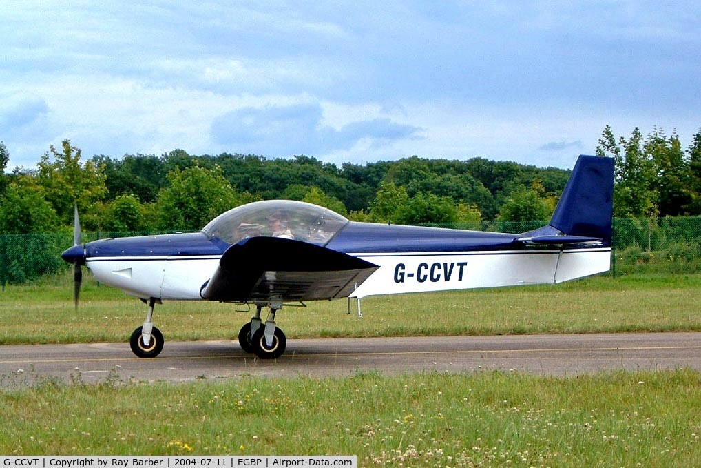 G-CCVT, 2004 Zenair CH-601UL Zodiac C/N PFA 162A-14160, Zenair CH.601UL Zodiac [PFA 162A-14160] Kemble~G 11/07/2004. Seen taxiing out for departure.