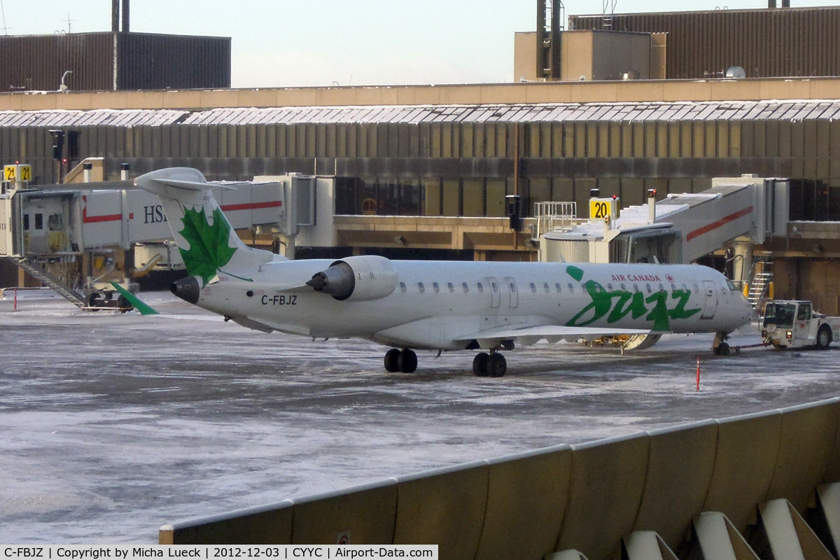 C-FBJZ, 2005 Canadair CRJ-705ER (CL-600-2D15) Regional Jet C/N 15037, At Calgary