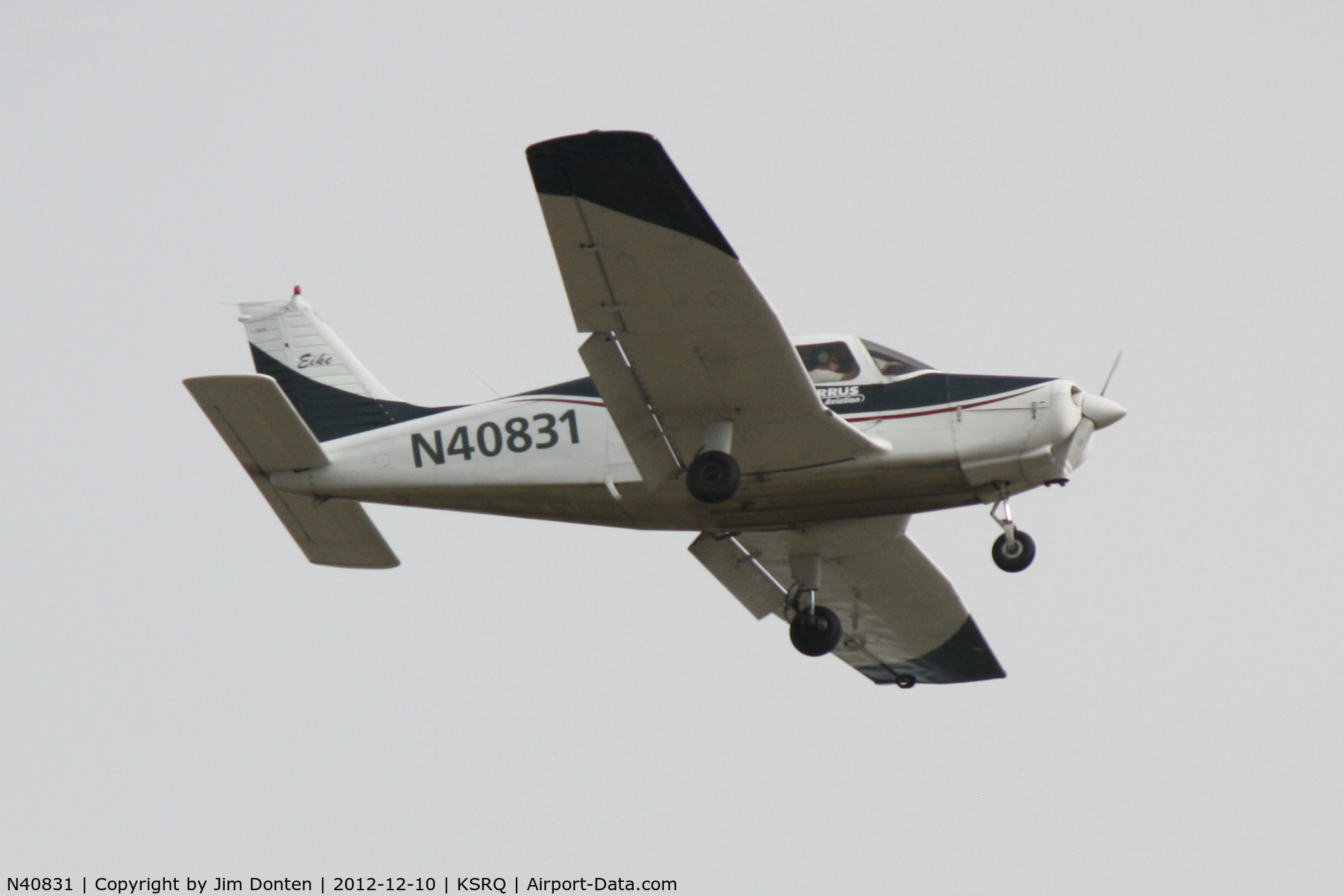 N40831, 1973 Piper PA-28-151 C/N 28-7415092, Piper Cherokee (N40831) arrives at Sarasota-Bradenton International Airport