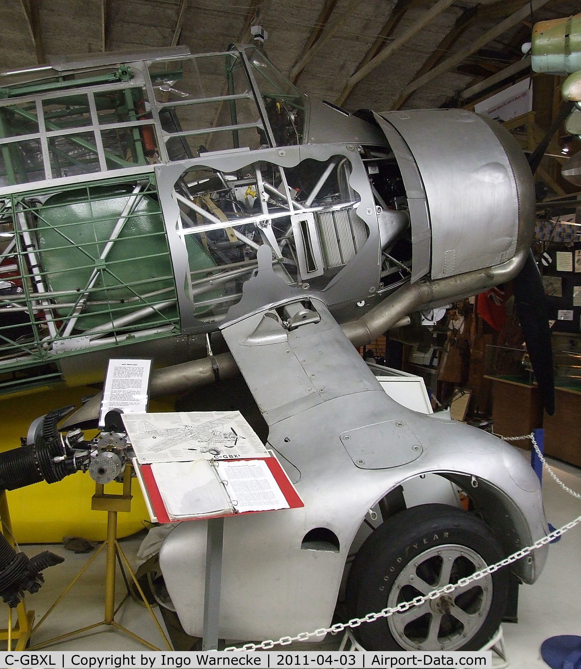 C-GBXL, 1941 Westland Lysander III C/N 1194, Westland Lysander III (without fuselage skin and stbd wing) at the Canadian Museum of Flight, Langley BC