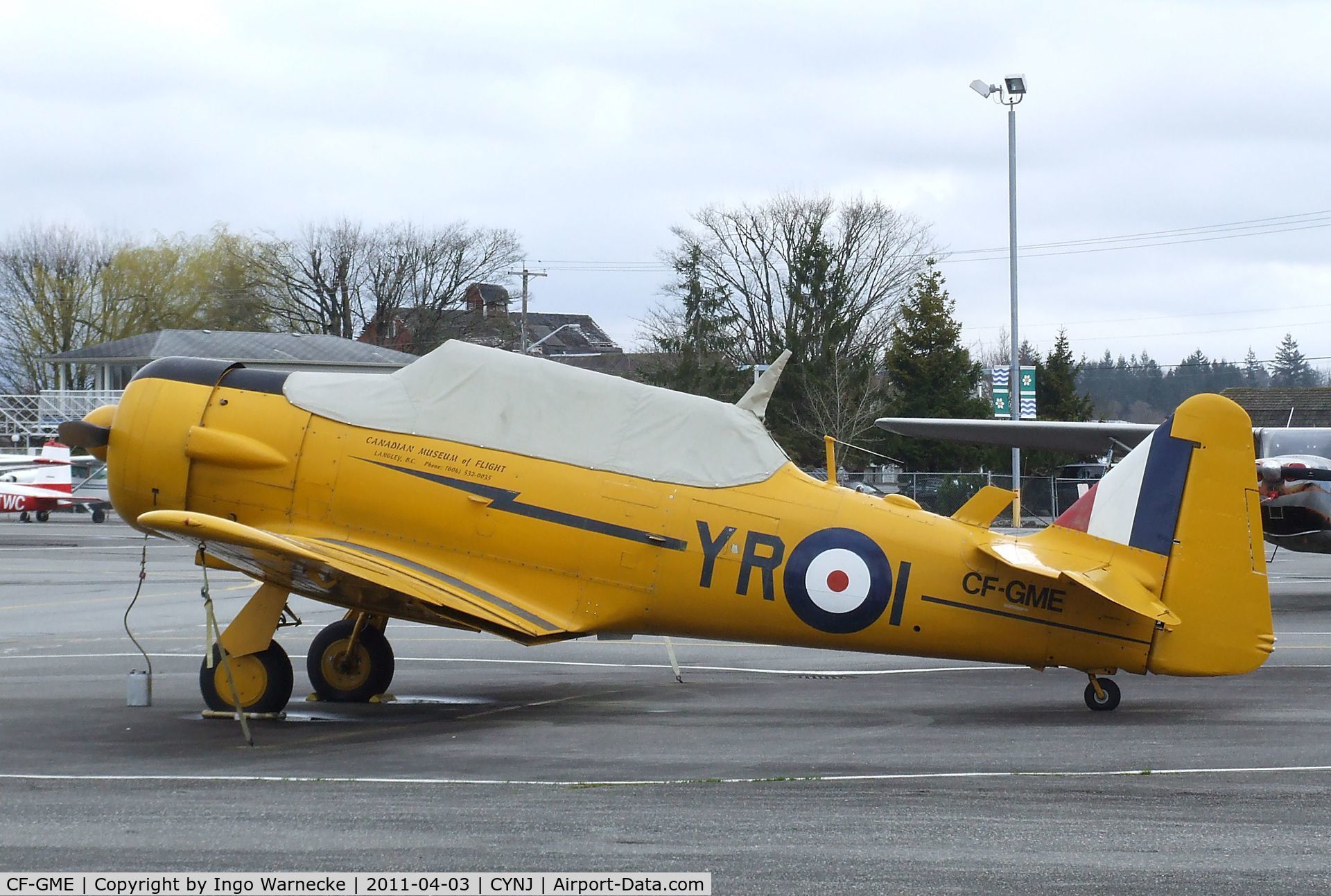 CF-GME, 1941 Noorduyn AT-16 Harvard IIB C/N 07-144, North American (Noorduyn) AT-16 Harvard IIB at the Canadian Museum of Flight, Langley BC