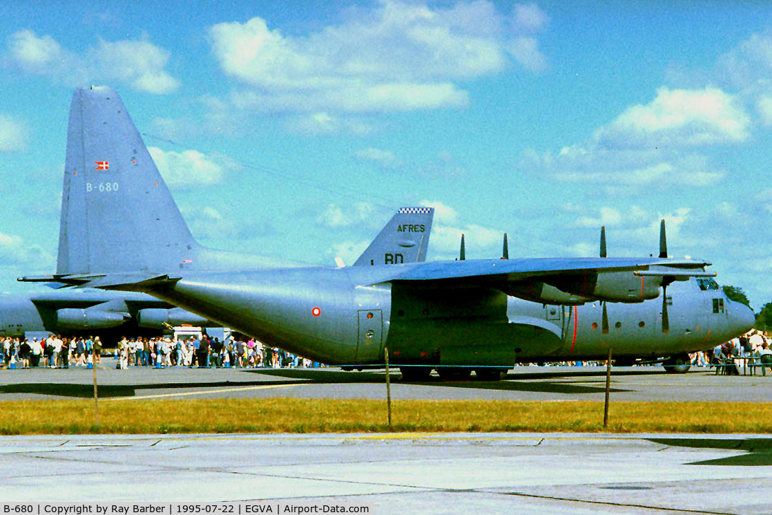 B-680, 1974 Lockheed C-130H Hercules C/N 382-4599, Lockheed C-130H Hercules [4599] (Royal Norwegian AF) RAF Fairford~G 22/07/1995