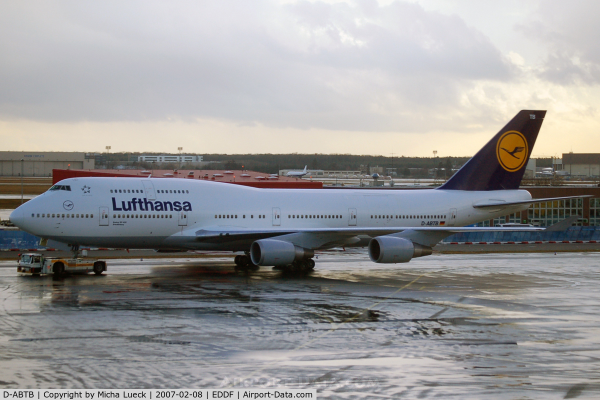 D-ABTB, 1989 Boeing 747-430M C/N 24286, At Frankfurt