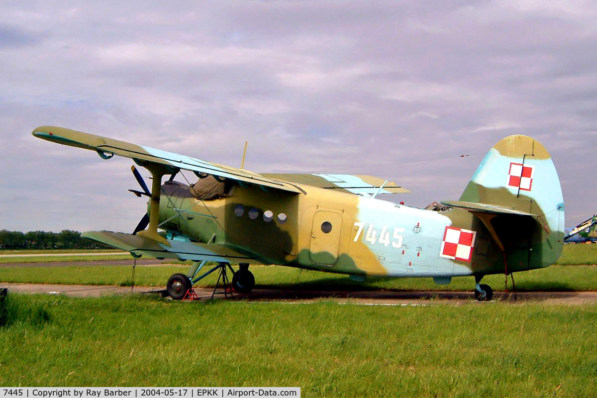 7445, Antonov An-2T C/N 1G74-45, Antonov An-2T [1G74-45] (Polish AF)Cracow - Balice {John Paul II International}~SP 17/05/2004