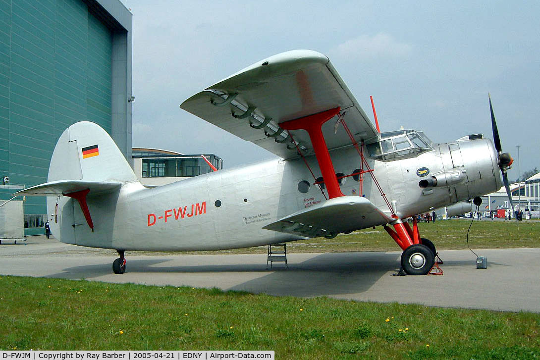 D-FWJM, 1976 PZL-Mielec An-2T Colt C/N 1G166-38, Antonov An-2T [1G166-38] Friedrichshafen~D 21/04/2005