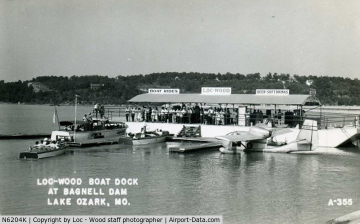N6204K, 1947 Republic RC-3 Seabee C/N 404, pused for seaplane rides from the Loc-Wood boat docks on the Lake of the Ozarks, MO