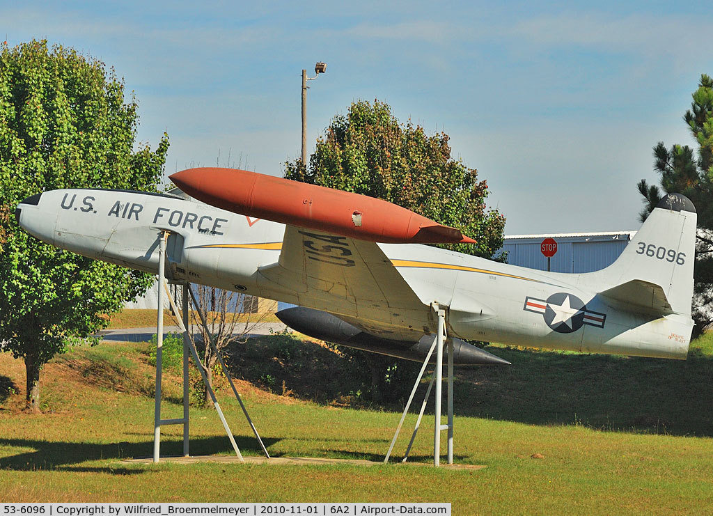 53-6096, 1953 Lockheed T-33A Shooting Star C/N 580-9717, On display at Griffin Airfield.