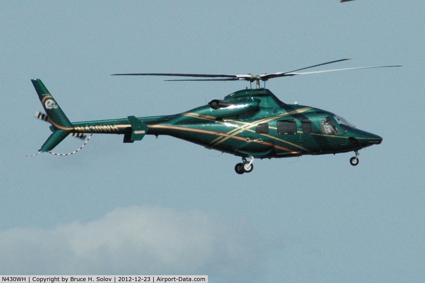 N430WH, 2006 Bell 430 C/N 49114, Taken while attending a Miami Dolphins football game, flying over Sun Life Stadium in Miami, FL