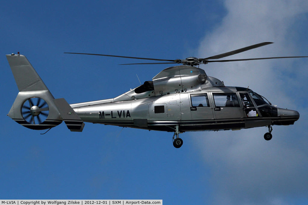 M-LVIA, Eurocopter AS-365N-3 Dauphin 2 C/N 6815, visitor