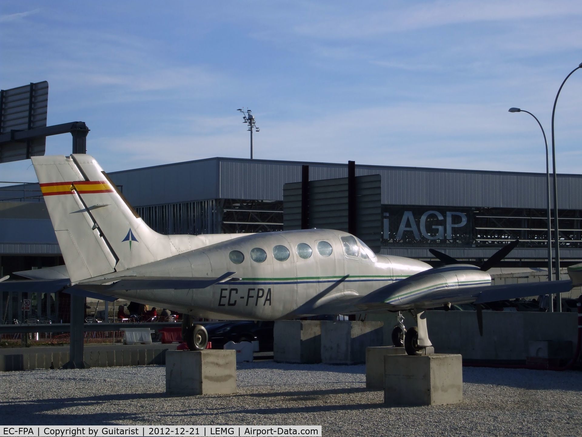 EC-FPA, Cessna 421B Golden Eagle C/N 421B-0530, On display at Malaga airport